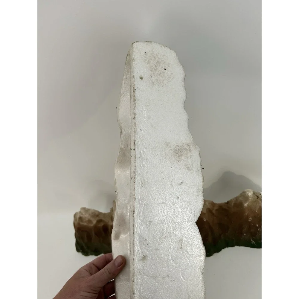 Vintage Molded Styrofoam Mountain Range Backdrop Set Of 2